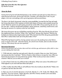 Effie Starr Zook Has One More Question Reading Group Guide