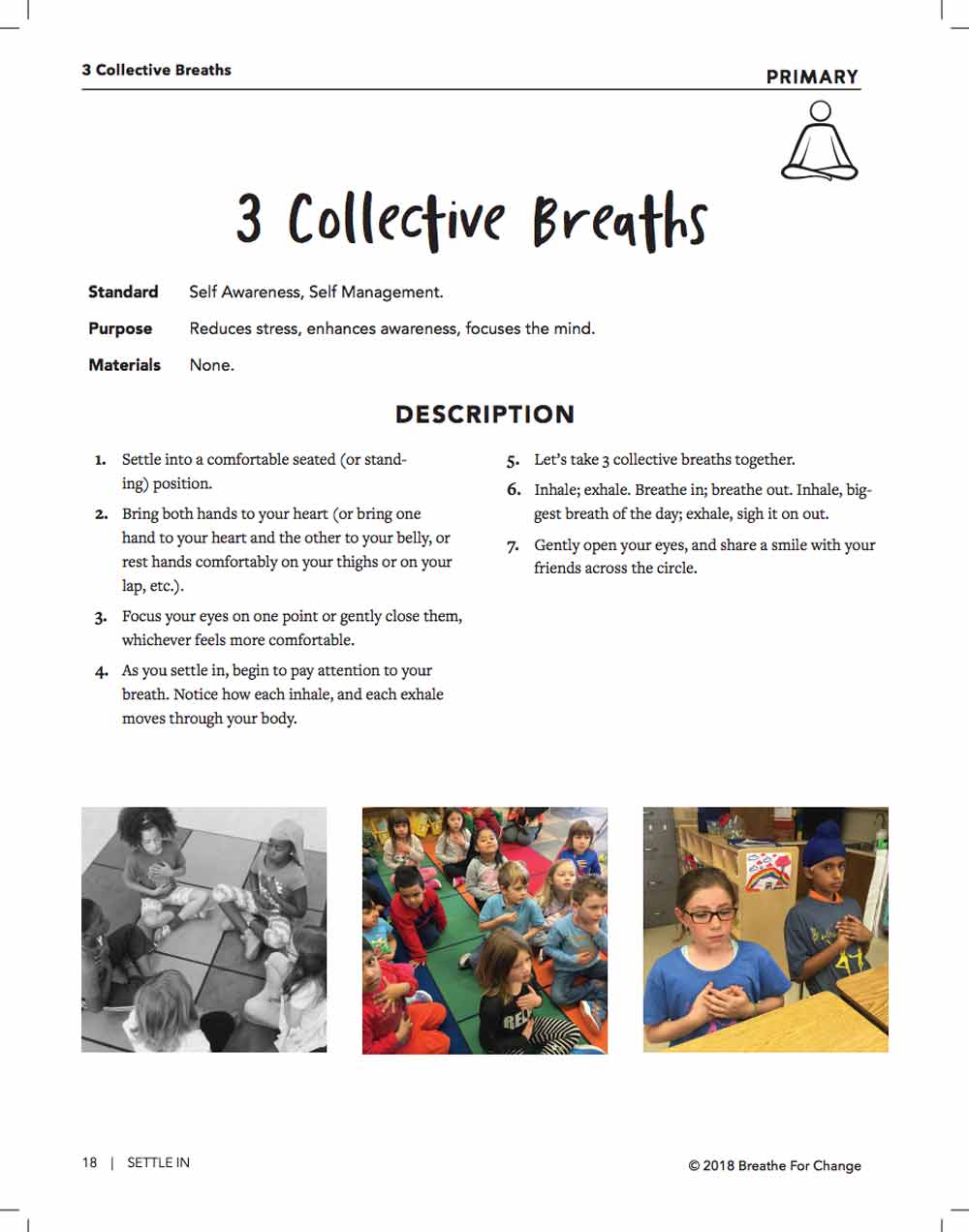A breathing exercise to focus students 