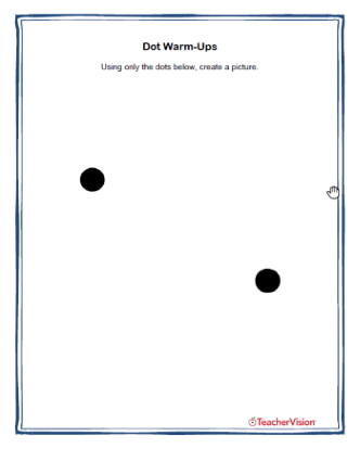 Dot Warm-Ups Drawing Activity 
