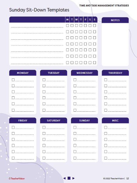 Sunday Sit-Down: Priorities List Template