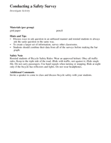 Investigate Activity: Conducting a Safety Survey