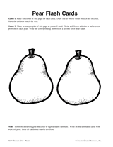 Pear Flash Cards