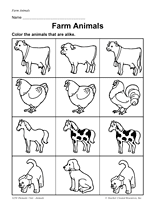 Farm Animals Matching