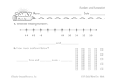 Math Warm-Up 15 for Gr. 1 & 2: Numbers and Numeration