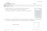Math Warm-Up 53 for Gr. 1 & 2: Operations