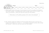 Math Warm-Up 95 for Gr. 5 & 6: Operations