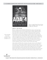 Adam Canfield, Watch Your Back! Discussion Guide