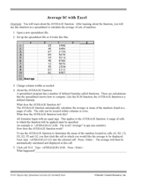 Average It! with Excel