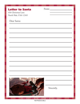Stationery for a Letter to Santa